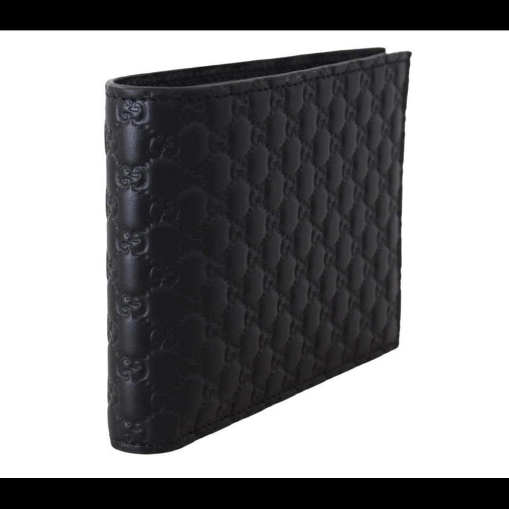 Gucci Microguccissima Bifold Wallet in Black